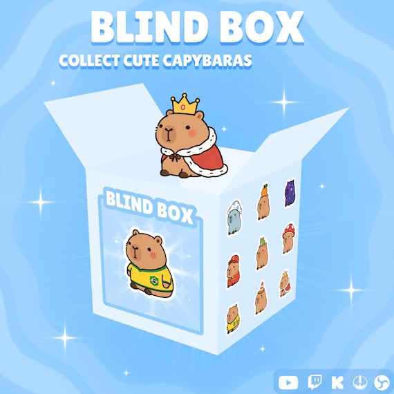 Twitch Chat Widget | Capybara Blind Box Game for StreamElements, OBS & Kick