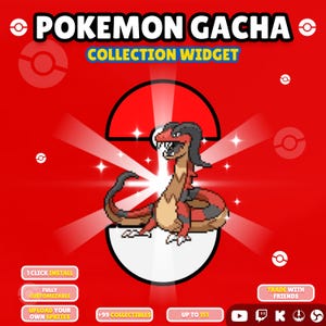 Twitch Chat Widget | Pokemon Gacha Game for StreamElements, OBS & Kick