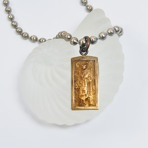 Unisex Two Tone Amulet Charm Necklace