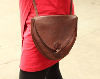 Brown Leather Bag, Leather Purse, Cross Body Bag, chocolate brown Bag, Womens Bag with extra long strap, Leather Handbag for Women