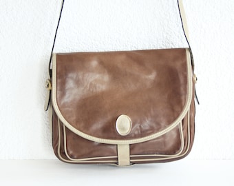 Brown Leather Saddle Bag: Elegant Crossbody Shoulder Bag
