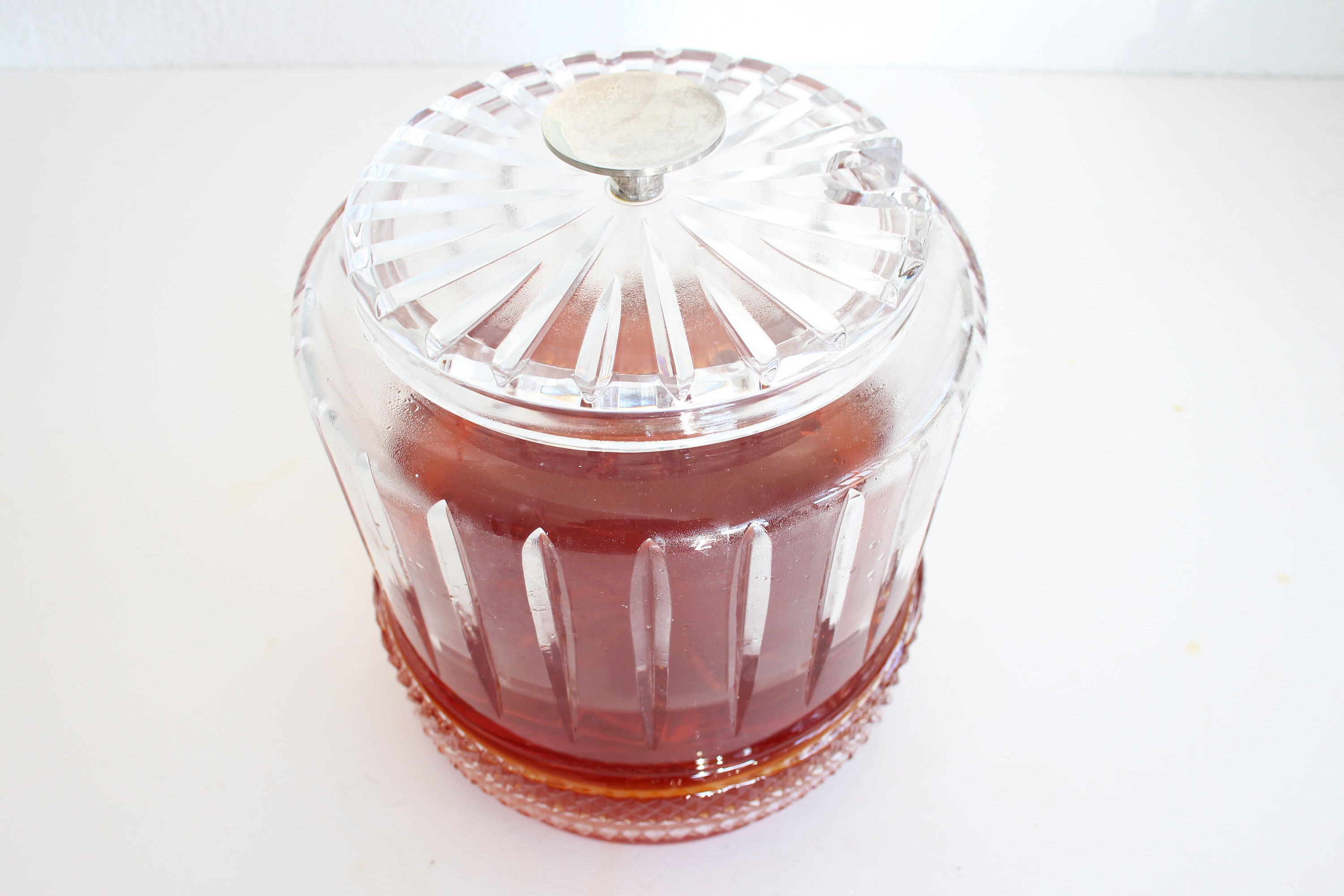 Punch Bowl Set Lead Glass Punchbowl Set 1960s Clear Crystal Etsy