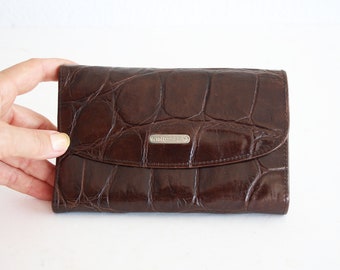 Vintage Jewelry Leather Wallet Windrose