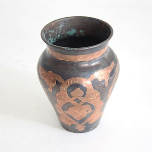 Nordic Copper Vase: Mid-Century Modern Home Decor
