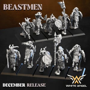 Beast Centaurs 5x Modulbyggsats Beastmen av White Angel Miniatures