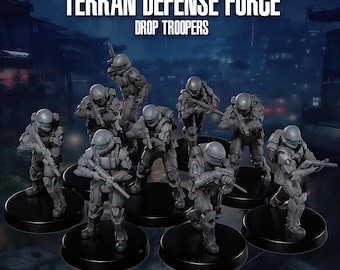 Soldats de la Force de défense terrienne par Skullforge