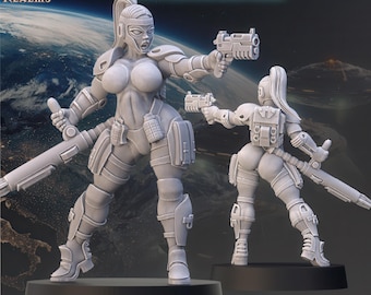 Earth Defense - Female Operative with Stun Rod by Across the Realms