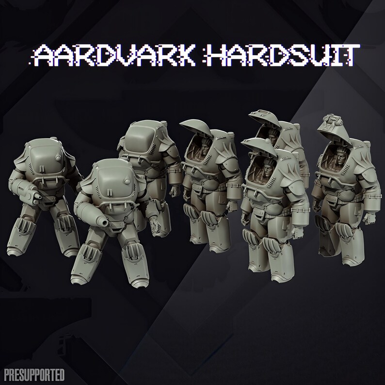Hardsuit Pilot 12x Aardvark Hardsuit Kit by Skullforge - Etsy