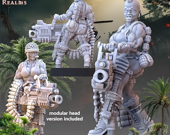 Jungle Fighter Jungle Sergeant Babe by Across the Realms