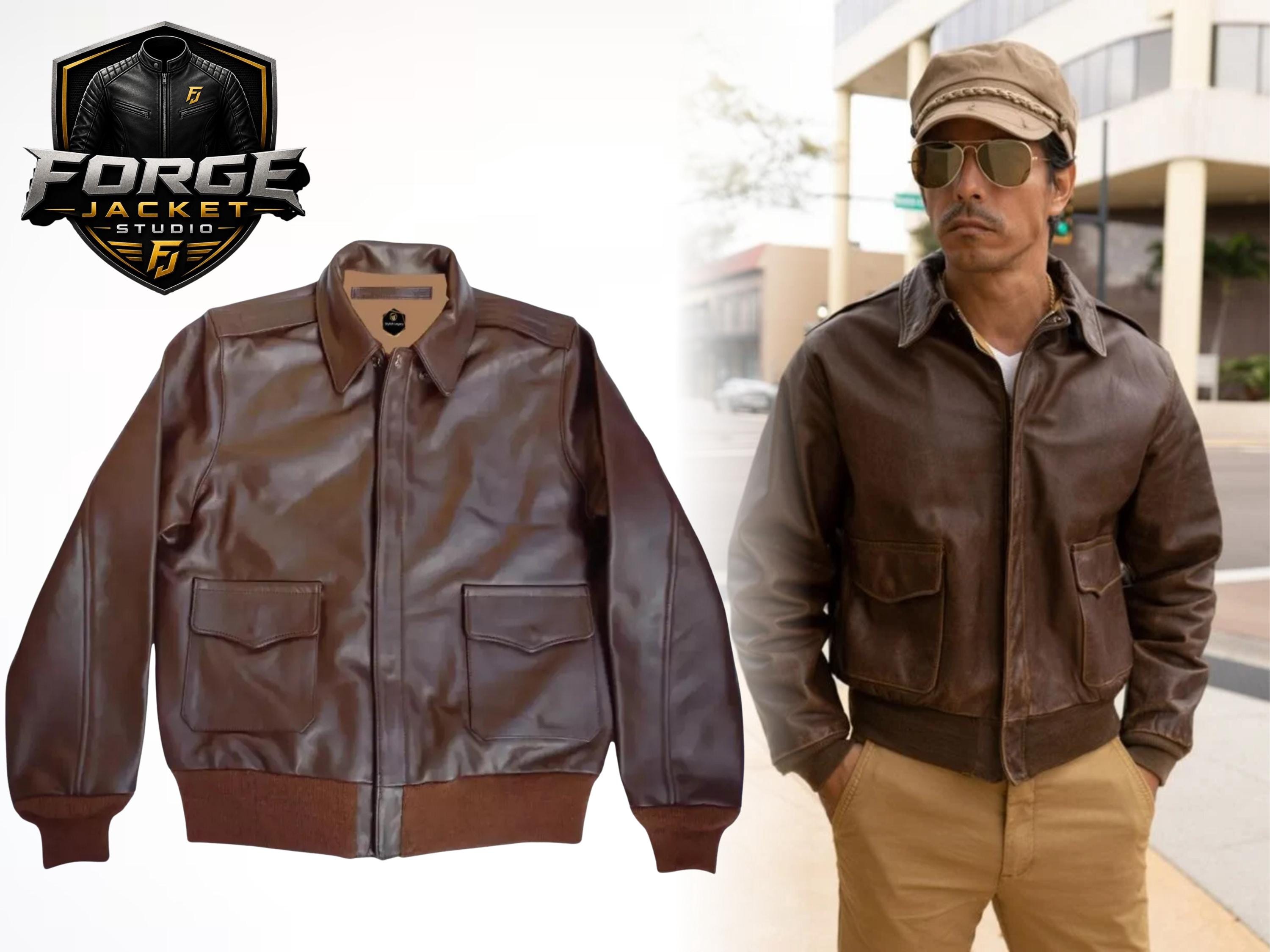 Vintage A2 Leather Jacket - Etsy