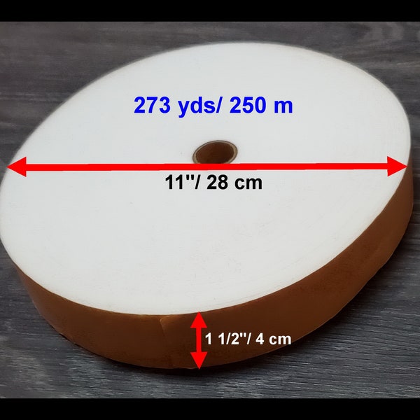 273 yds/ 250 m Waistband interfacing 1 1/2 in, Fusible Interfacing, Tape Iron On Clothing,