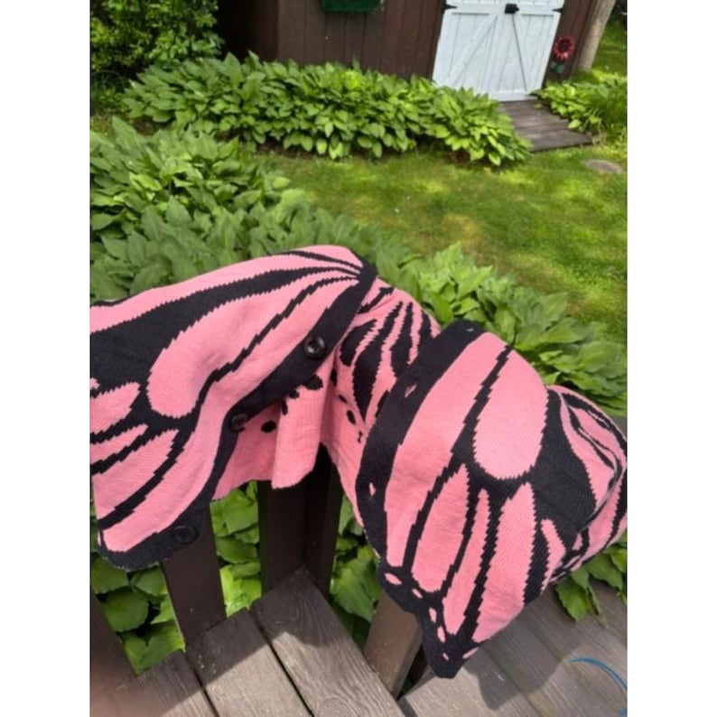 Women’s Butterfly Wing Knitted Cardigan Oversized Sweater Jacket image 11