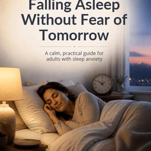Sleep Anxiety Ebook, Bedtime Anxiety Relief, Stop Clock Watching & Nighttime Overthinking, Calm Bedtime Routine Guide, Sleep Reset Workbook