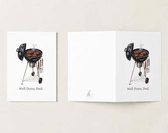 Father's Day Card for Dad | Funny BBQ Card | Grill Master Gift | Printable Father's Day Card