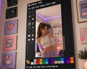 Modern Digital Printed Acrylic Mirror Wall Art | Custom Plexi Silver Mirror Decor for Home & Office