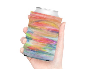 Sunset Abstract Can Cooler