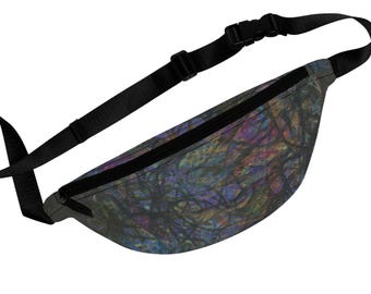 Dk Colorful Abstract Scribble Fanny Pack
