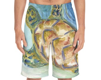 Turtle Men's Graphic Board Shorts