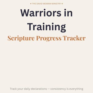 Warriors in Training: Scripture Progress Tracker - Special Needs - Down syndrome - Printable Instant Download