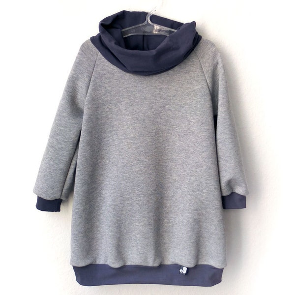 Jumper Dress, children clothing, heather grey, tradewinds, fall dress, versatile toddler dress, waldorf inspired, size 2T, ready to ship