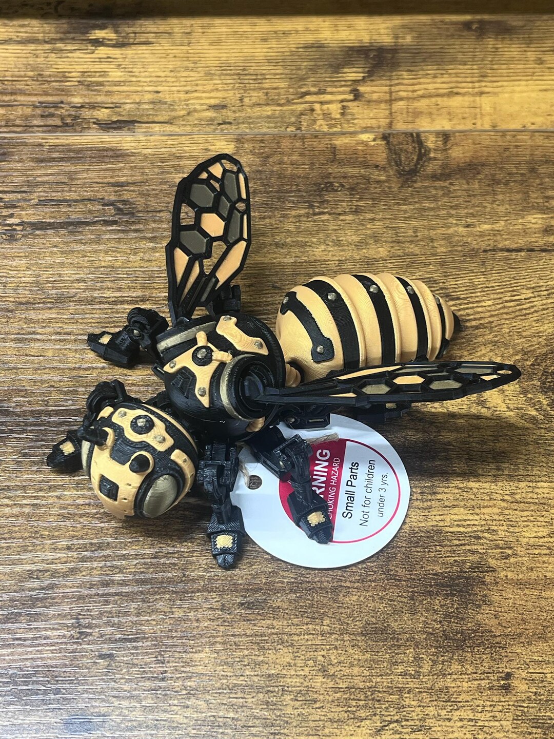 Computer Bug Toy Articulated Cyber Bee Fidget Toy, 3D Printed Robotic Insect Desk Pet ...