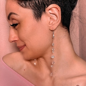 Tears of an Ex Illusion Earrings | UV Resin Dangle Ear Jewelry- Invisible Thread