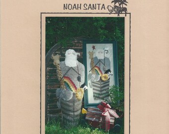 Clearance- "Noah Santa" Counted Cross Stitch Chart by Friends Indeed