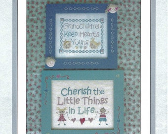 Clearance - "Kid Stuff" Counted Cross Stitch Chart by Waxing Moon Designs