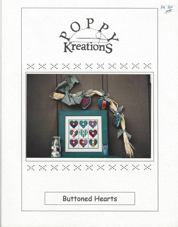 Clearance From the Heart Counted Cross Stitch Chart by Poppy Kreations