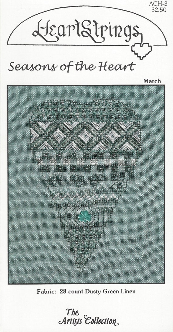 HEARTSTRINGSCross Stitch PatternSeasons of the HeartMarch Sewing