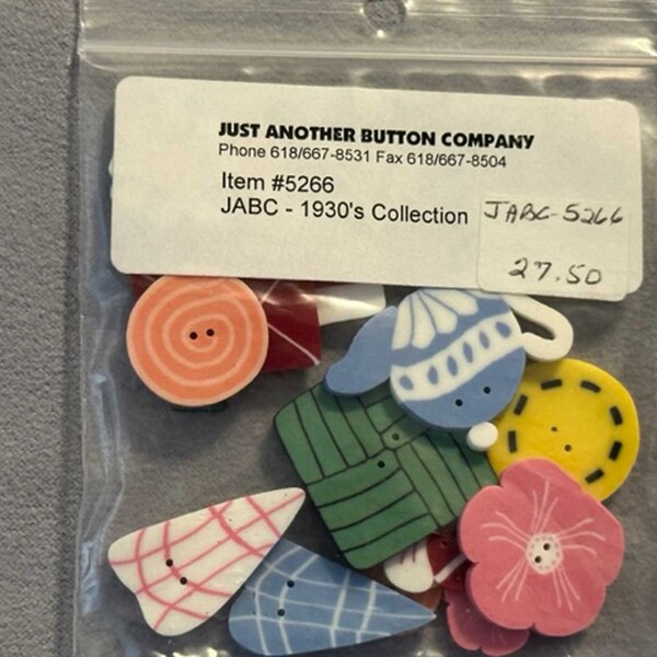 Clearance - "1930s Collection" Button Pack von Just Another Button Company #5266