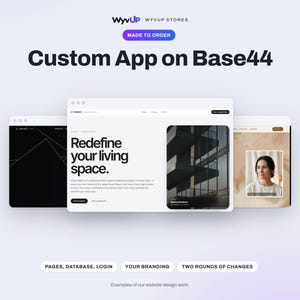 Custom Base44 App or Website Build | AI-Built Web App, Set Up in Your Account | Made to Order