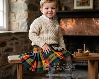 Schottische Tartan Kilts für Kinder - Traditionelles schottisches Kleid für Jungen und Mädchen - Kindergröße - Nach Maß Kilts - 100+ Tartan Auswahl