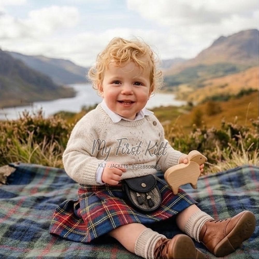 Scottish Tartan Kilt For Children - Child Traditional Tartan Premium Handmade Kilt - Events & Celebrations Gift - 70+ Clan Tartans