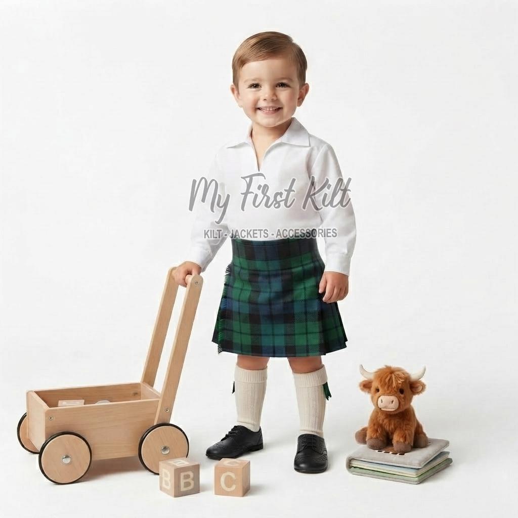 Scottish Tartan Kilt for Boys - Children's Traditional Highland Kilt - Handmade Premium Gift - 70+ Tartans