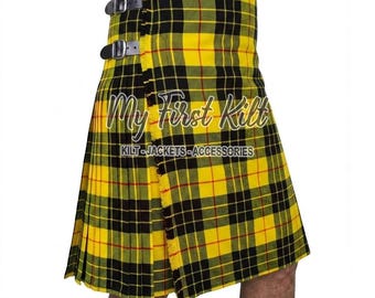 MacLeod of Lewis Tartan 8 Yard Scottish Kilt - Men's Highland Wedding Kilt - Premium Handmade Custom Made Kilt - Traditional Kilt