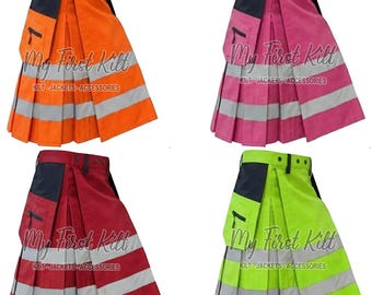 Feuerwehrmann Cargo Kilt - Feuerwehr Kilt - Kilt für Herren - Feuerwehr Kilt