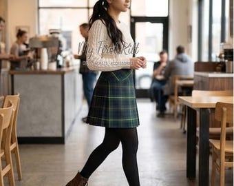 Minirock - Schottenkaro Damen Mini Rock - Klassischer Faltenrock Tartan für Frauen - 70 Tartanfarben