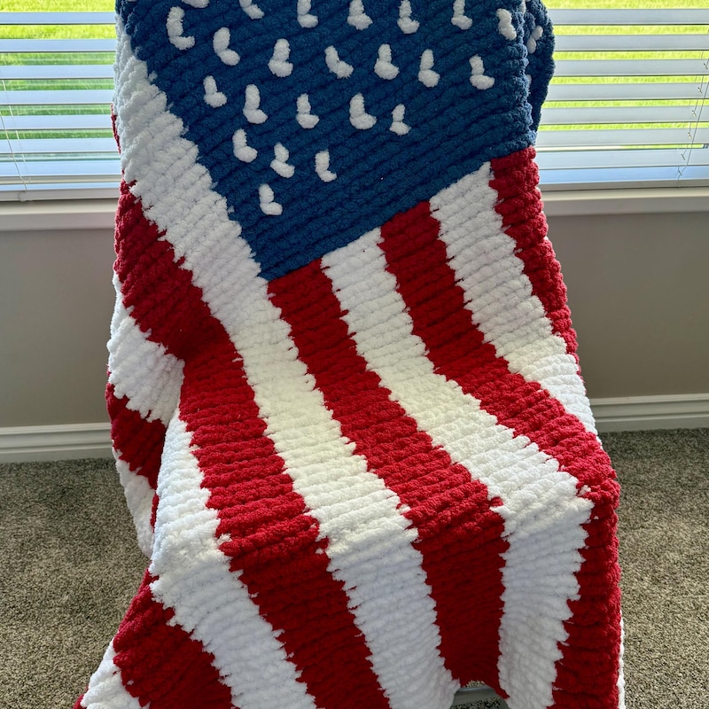 Handmade Flag Pattern Handmade Flag Blanket - Etsy