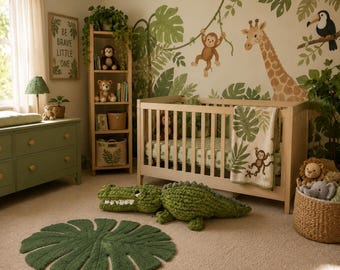 Patrón para tejer un cocodrilo de peluche grueso / Ideal para principiantes / Descarga digital en PDF / Decoración infantil / Patrón de juguete hecho a mano