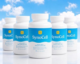 5 bouteilles Synocell Supplément pour la flexibilité des articulations Mouvement quotidien 60 unités