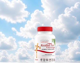 Full Life Reuma-Art X Strength Herbal Capsules, 400mg, 120 Veggie Caps for Joint Flexibility
