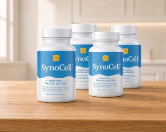 4 Bottles Synocell Joint Classic Collection 60 Count, Everyday Style Capsules, Flexible Joint Wellness