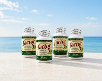 4 Bottles Factor 5 Joint – Natural Muscle & Joint Support Series – 120 Units