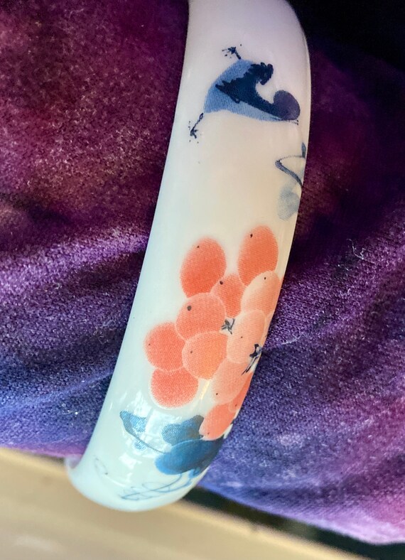 Hand Painted Ceramic Bangle Bracelet - image 5