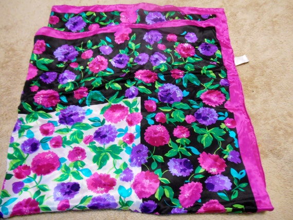 Baar & Beards 100% Silk Chiffon Striking Floral P… - image 3