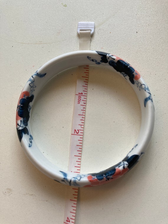 Hand Painted Ceramic Bangle Bracelet - image 7