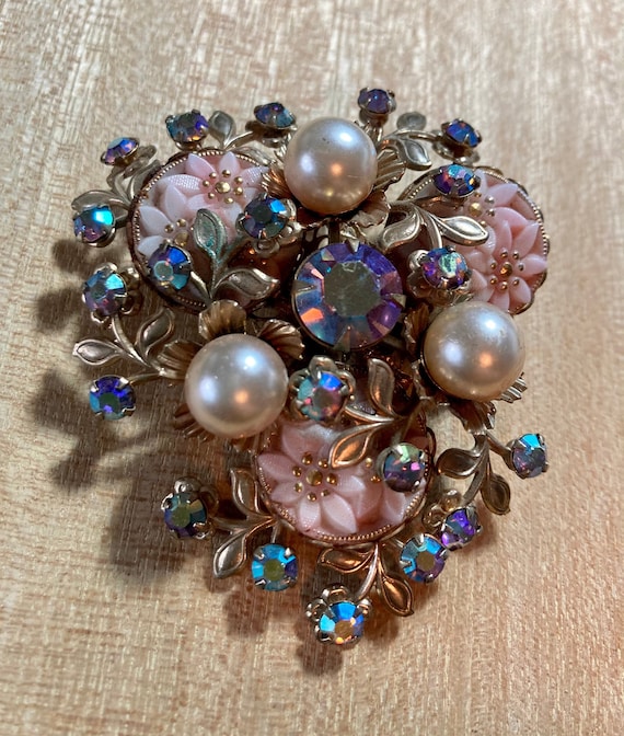 Gorgeous Unsigned Miriam  Haskell brooch - image 2