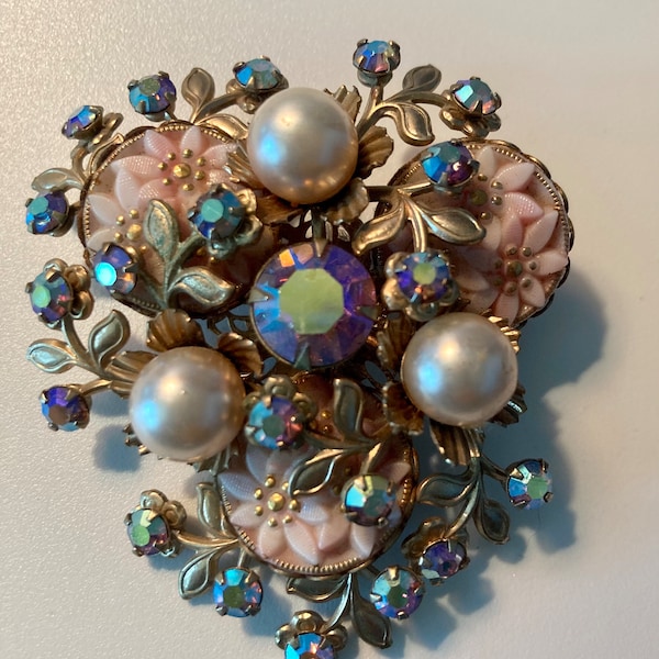 Gorgeous Unsigned Miriam  Haskell brooch