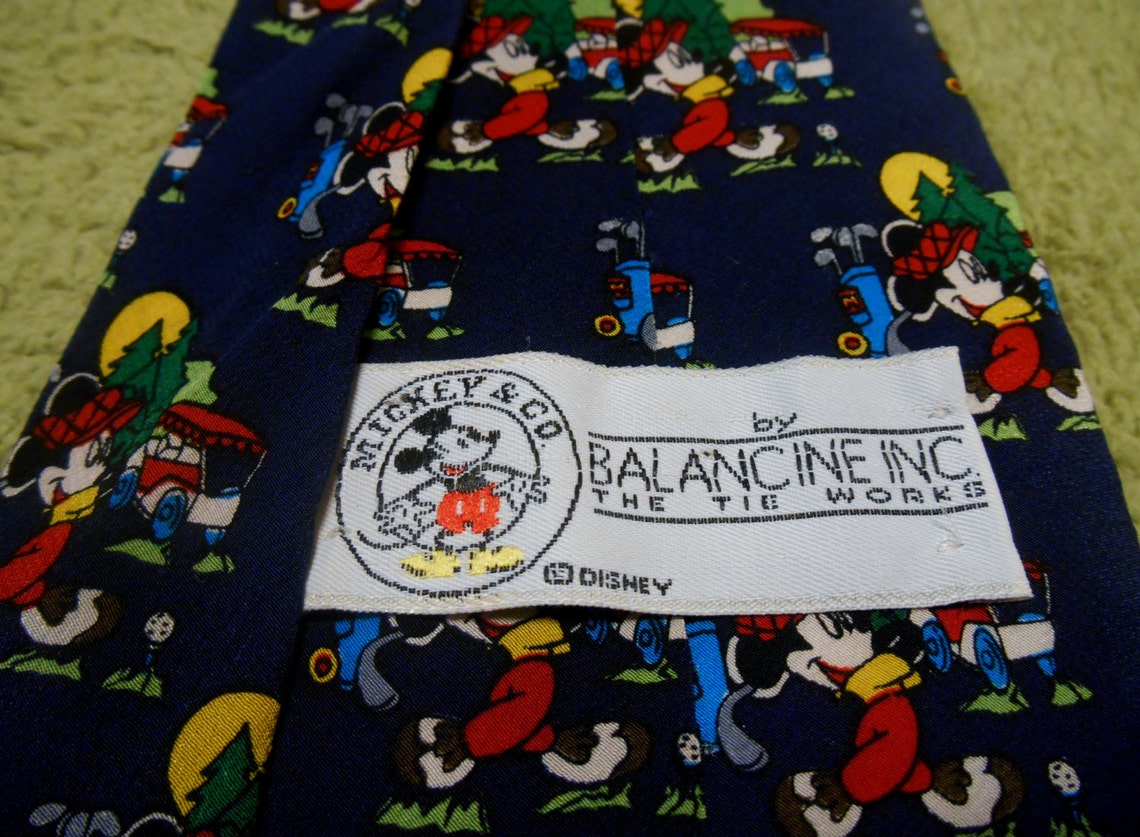 Mickey and Co. Disney Men's Golf Theme Silk Tie by Balancine Inc the ...